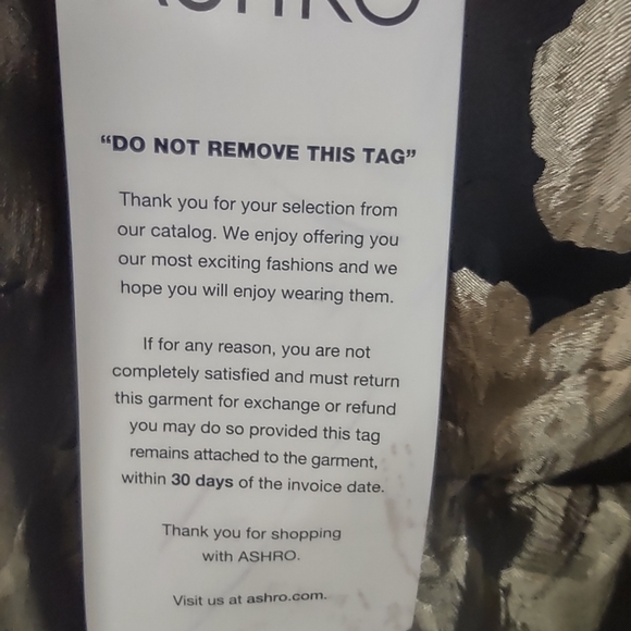 COPY - NWT Ashro 2pc Black and Gold Skirt Set Size 16 - Picture 6 of 16